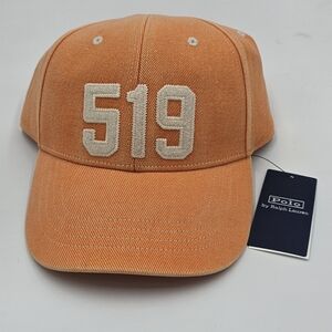 Polo Ralph Lauren 519 Surf US - RL Orange Hat Cap Twill Faded Adjustable NWT